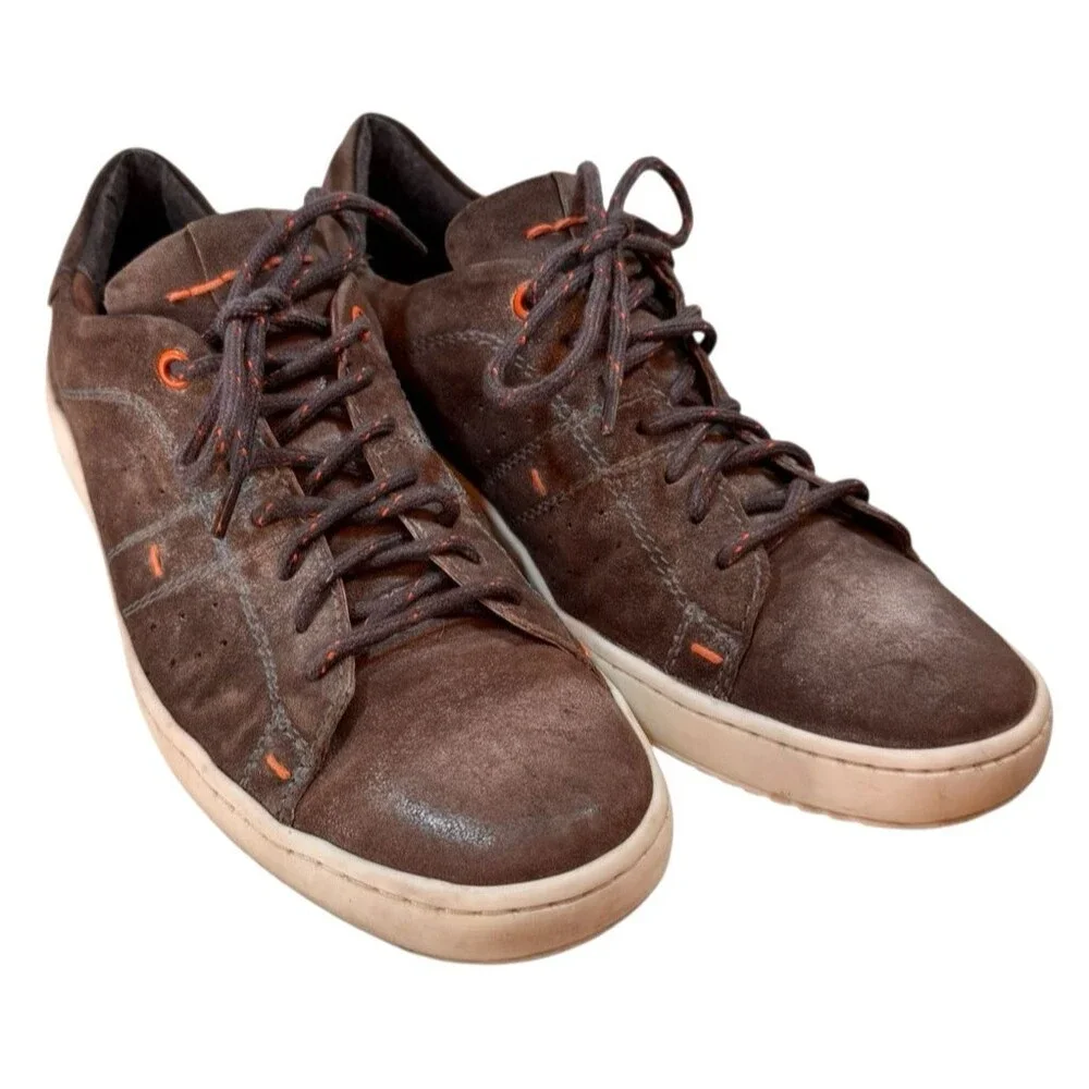 ROAN By Bed Stu Tennis Shoes 9 Men Henson Burnished Dark Grey Distressed Leather